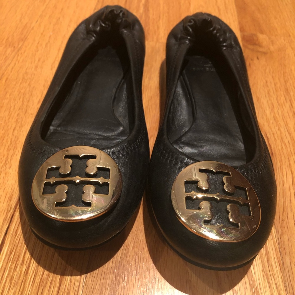 Tory Burch black flats size 7